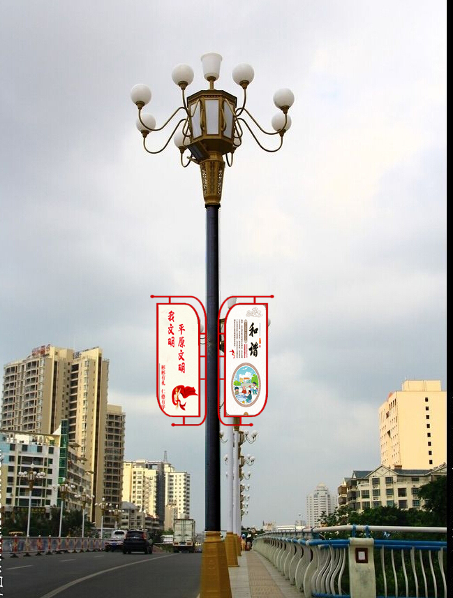 独具匠心的灯杆公益广告 - 德州齐鲁鑫泰文化传播有限公司